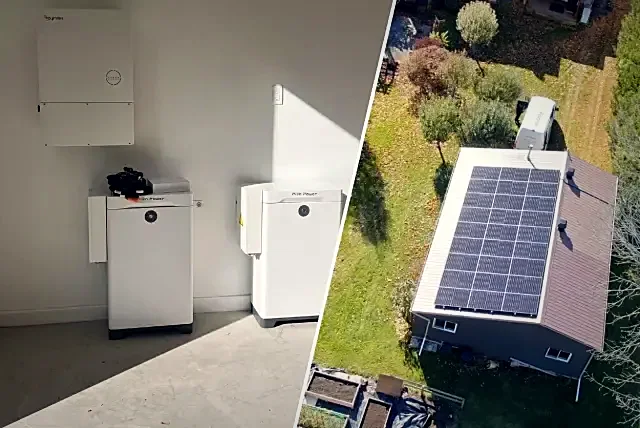 Battery and inverter