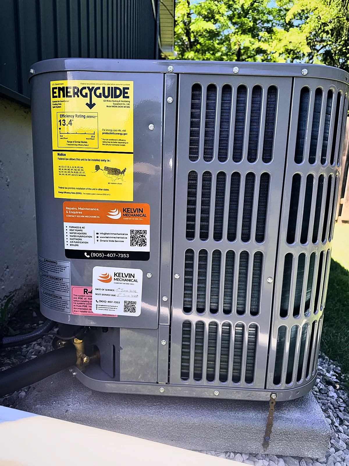 New central air condenser