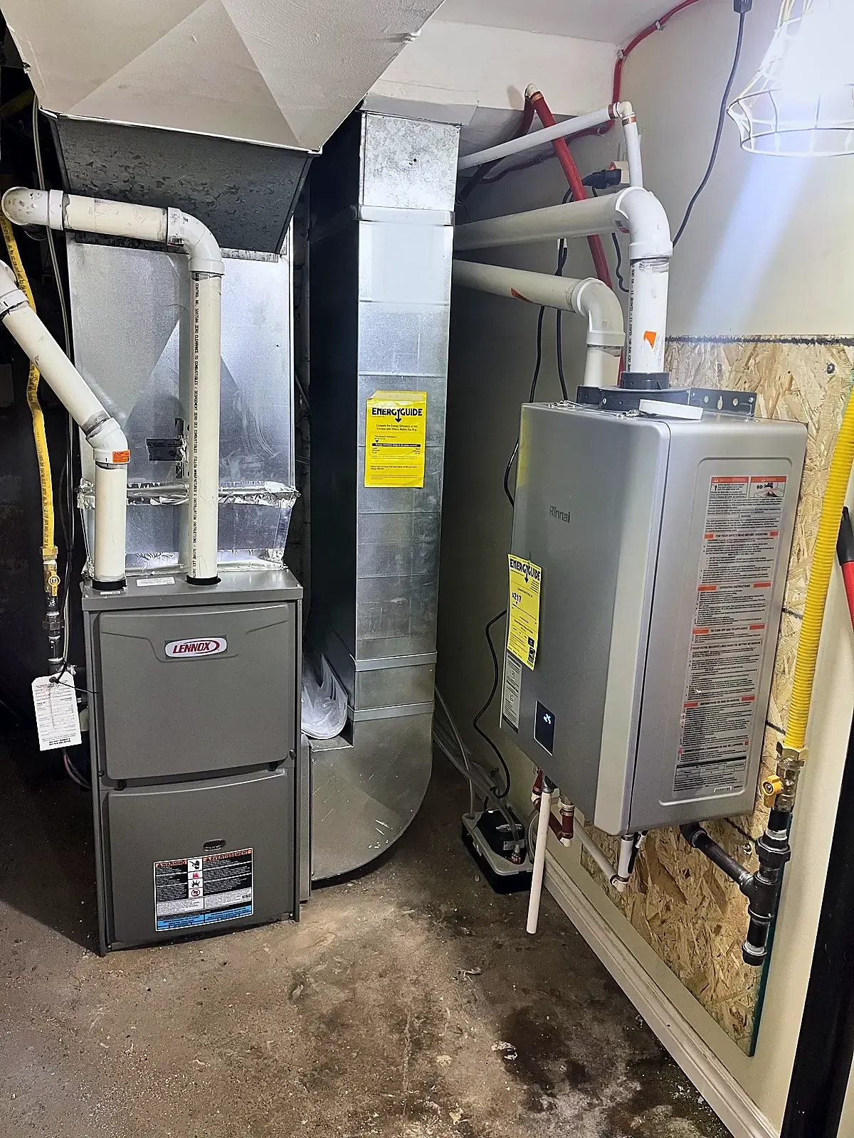 Furnace and tankless water heater